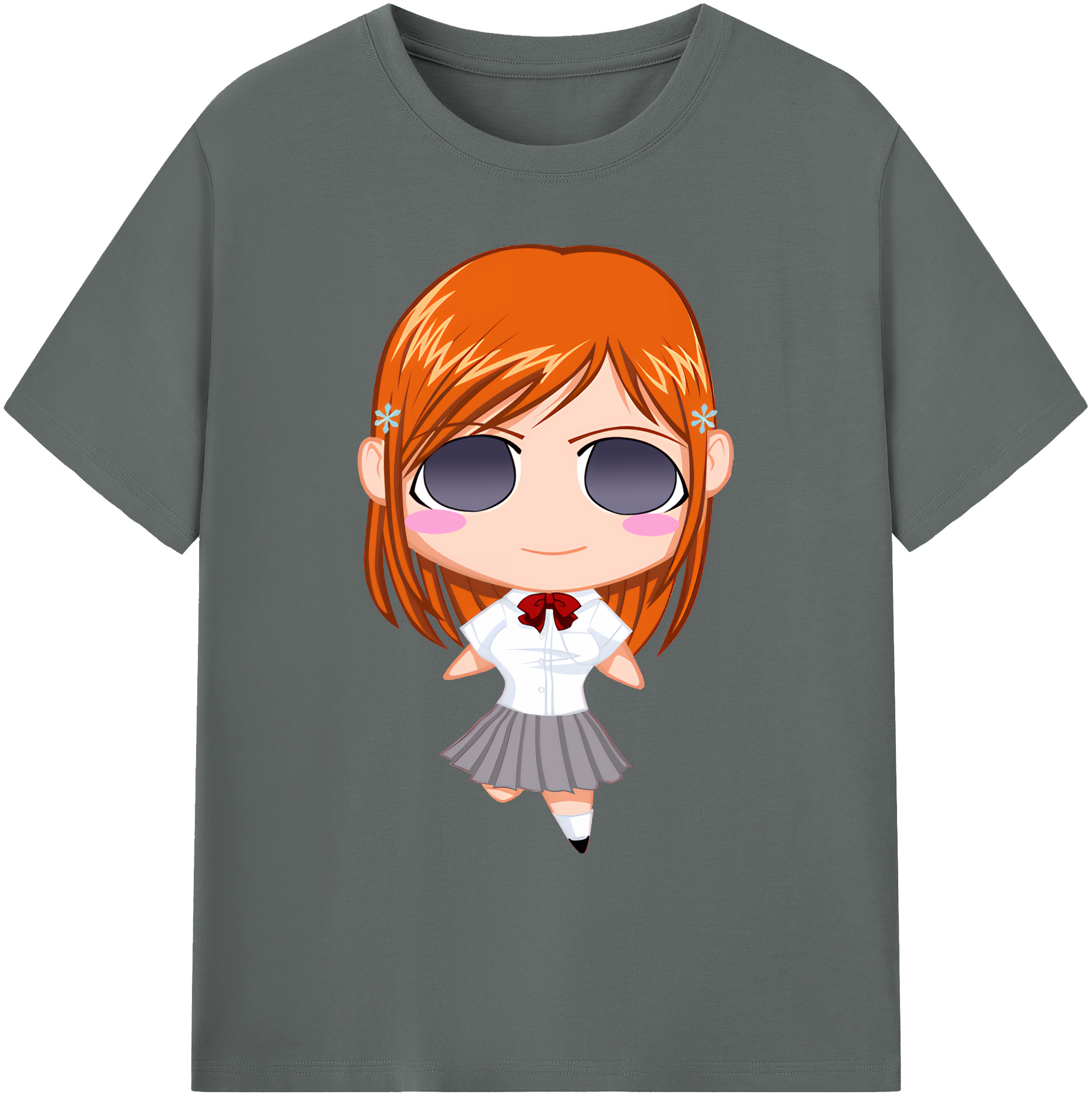 （画像用） ブリーチ 井上織姫（いのうえおりひめ） BLEACH Inoue Orihime 綿100％ メンズ半袖Tシャツ｜肌触りやわらか＆通気性